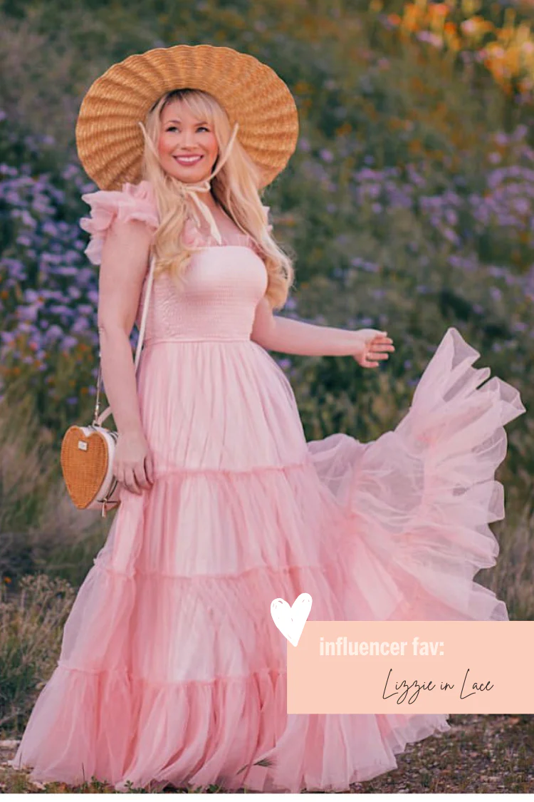 Fiori Tulle Tiered Maxi Dress - Pink - FINAL SALE