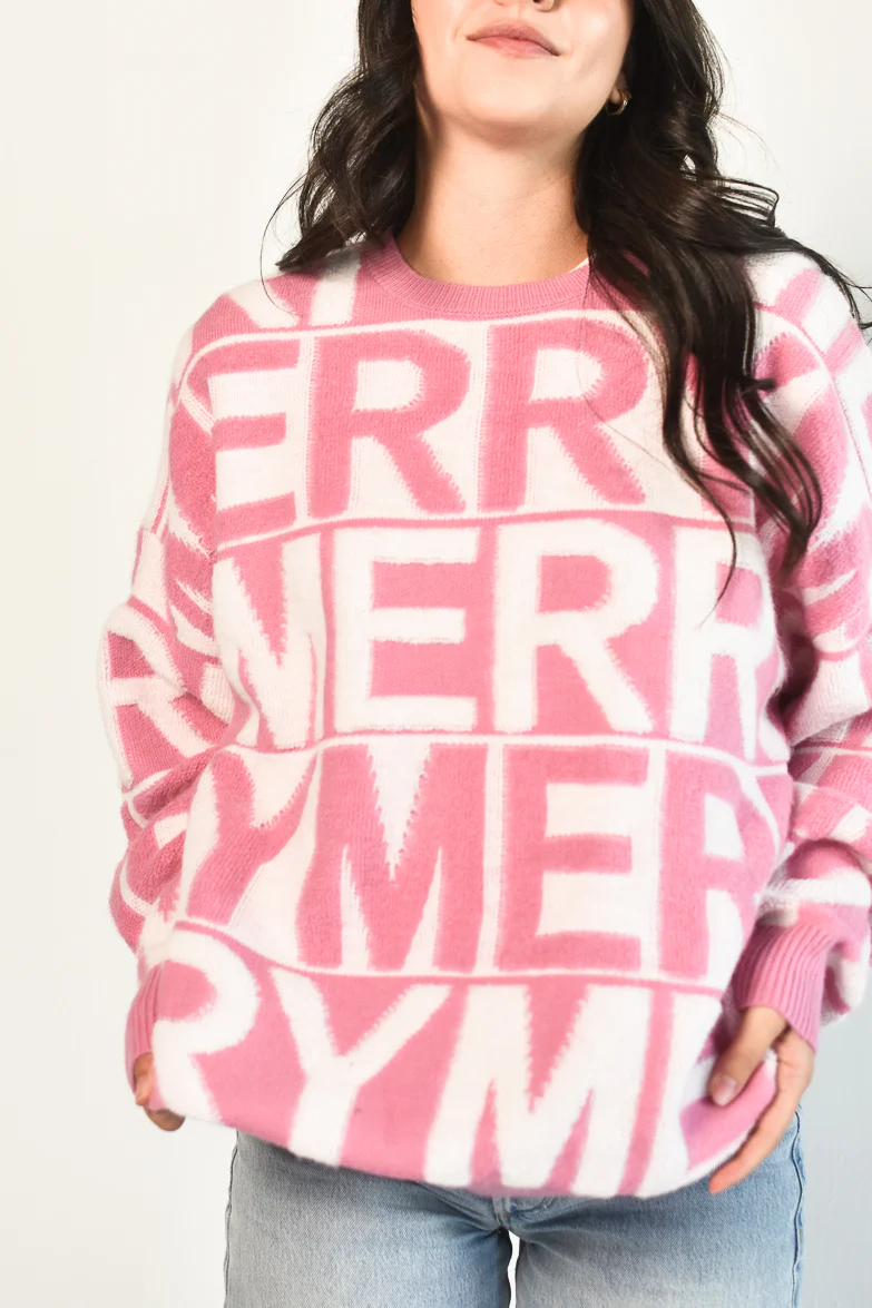 Pink Merry Pullover Sweater