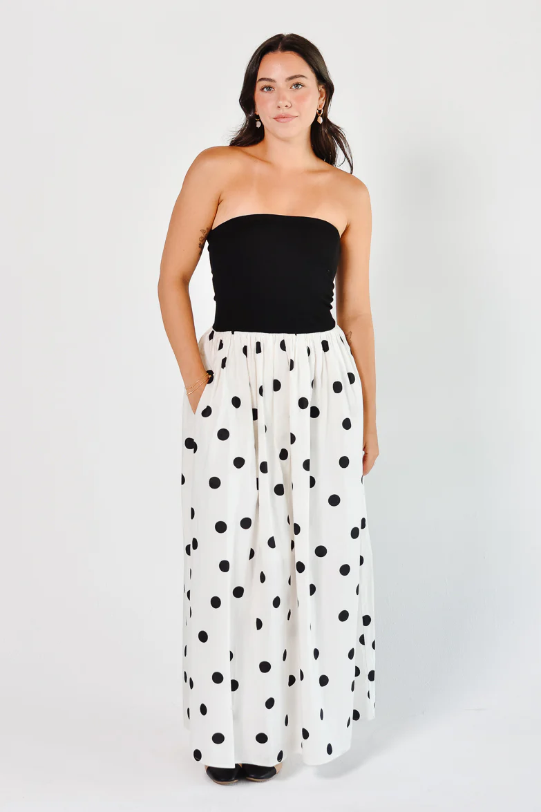 Sofia Polka Dot Maxi Dress