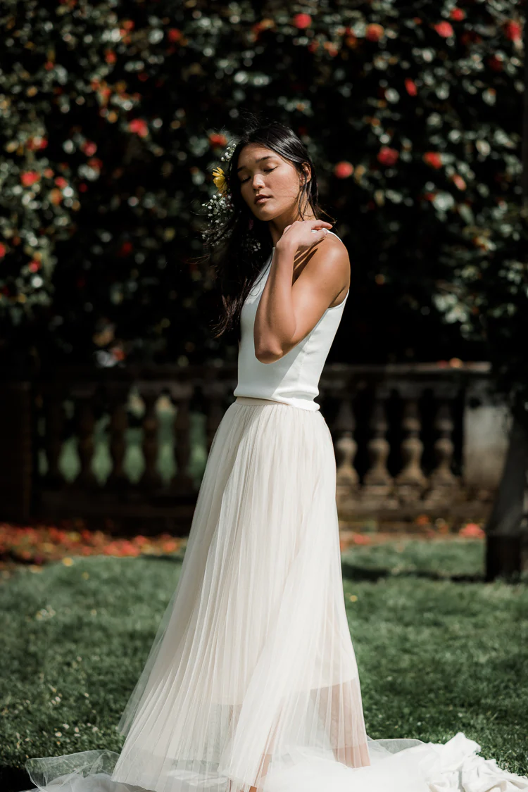 Cream Knit Racerback Tank- FINAL SALE