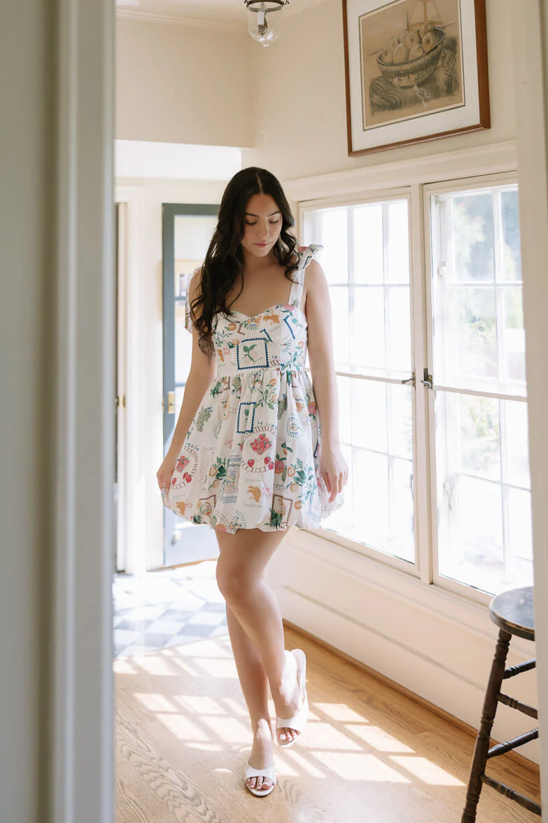 Le Fragole Print Mini Dress - FINAL SALE