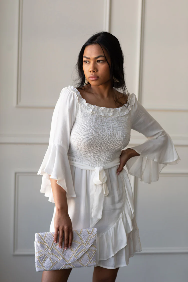 Geo Beaded Clutch  - FINAL SALE