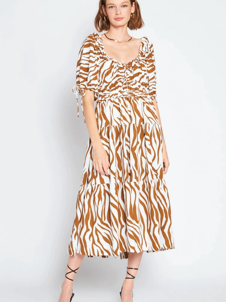 Mariah Animal Print Midi - FINAL SALE