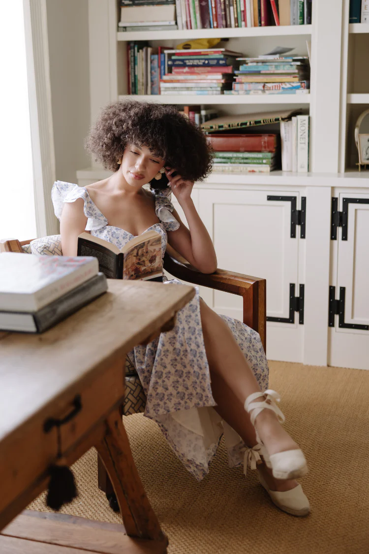 Parisian Bloom Corset Midi Dress