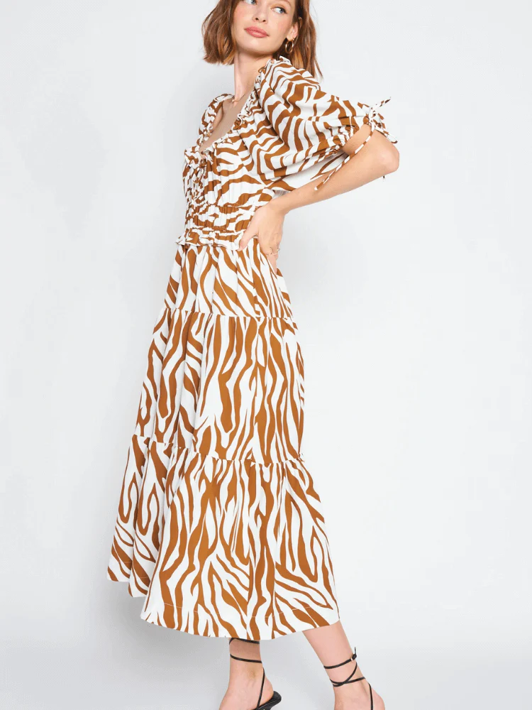 Mariah Animal Print Midi - FINAL SALE