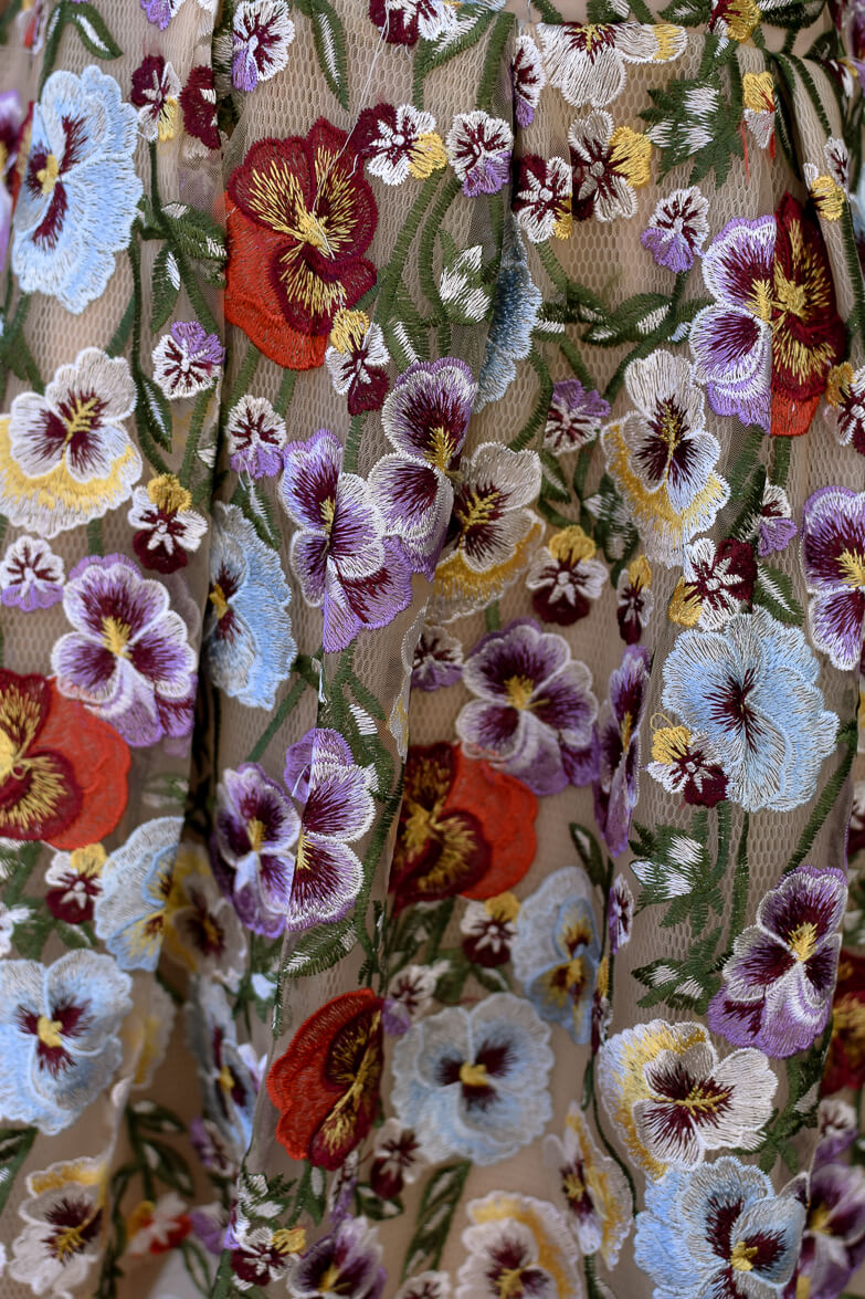 Oxfordshire Floral Embroidered Mini Dress