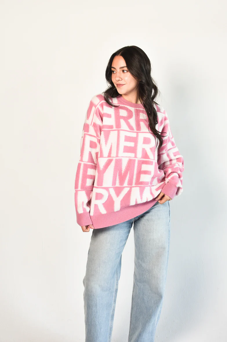 Pink Merry Pullover Sweater