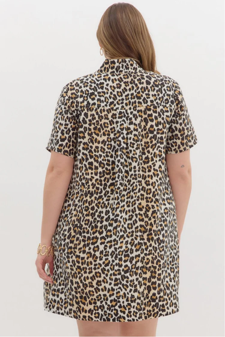 Concrete Jungle Leopard Shirtdress