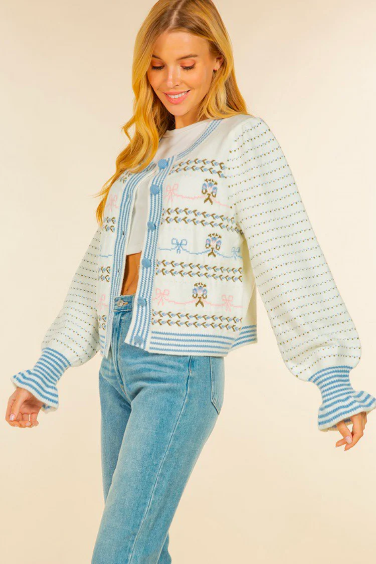 Madison Bow Cardigan