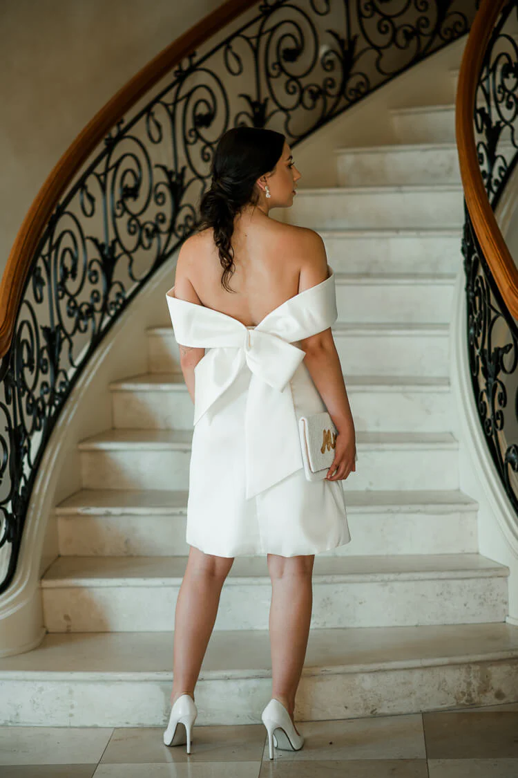 Eliza Bow Back Shift Dress