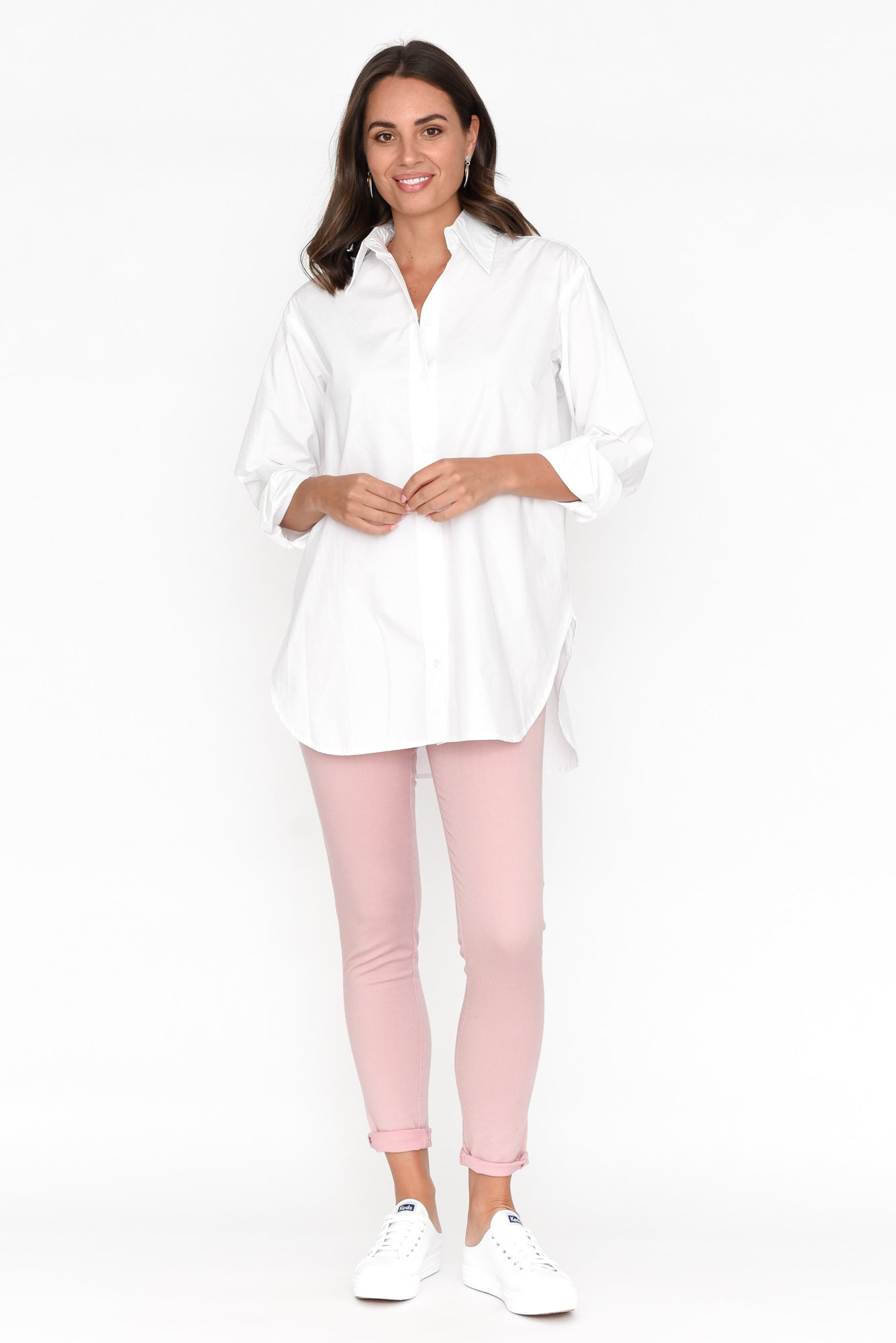 Verdel White Cotton Shirt
