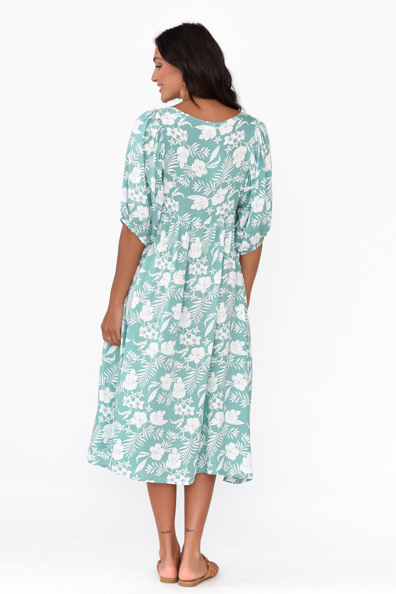 Kacey Sage Garden Button Dress