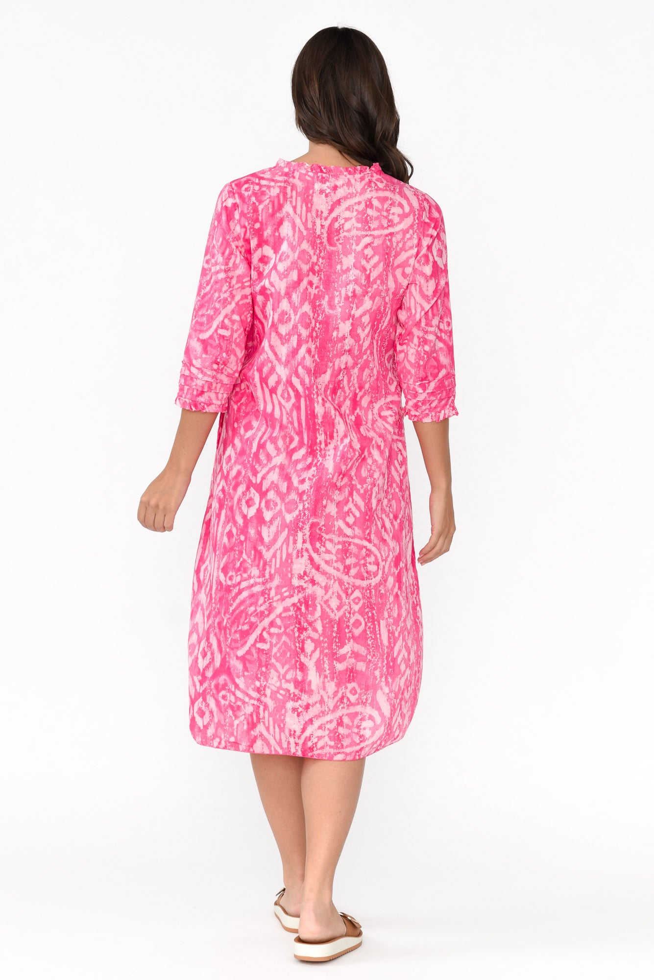 Olympus Pink Geo Organic Cotton Dress
