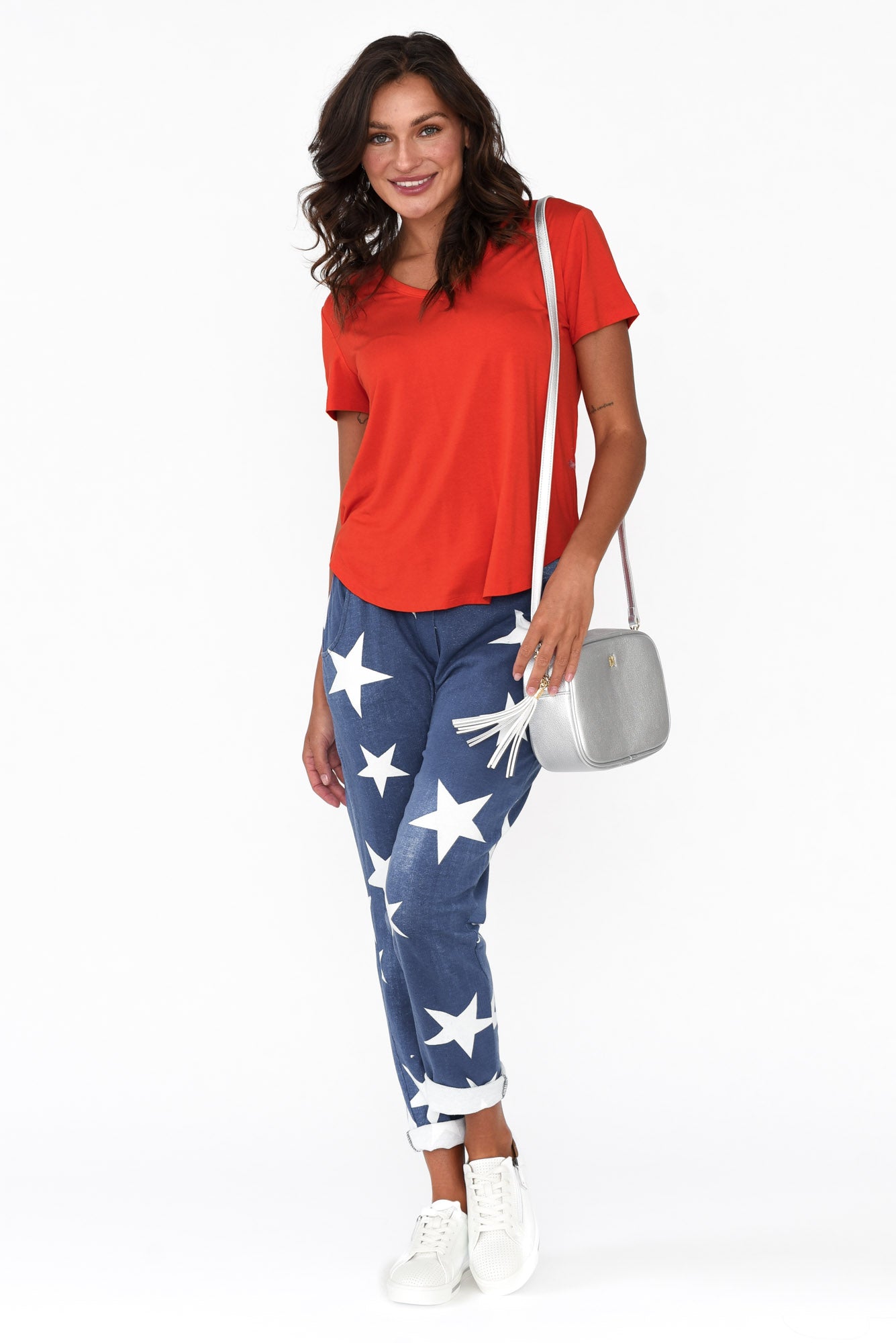 Veronica Red Bamboo Tee