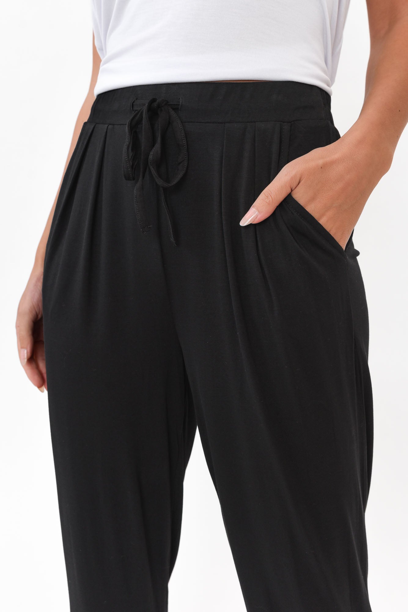 Alabama Black Modal Straight Leg Pant