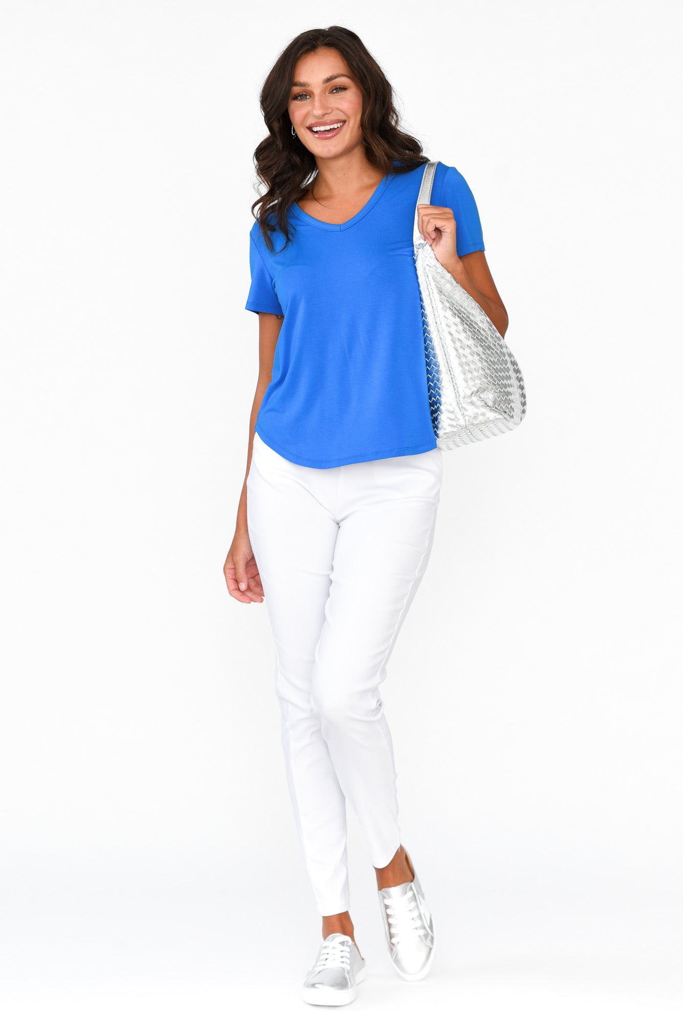 Veronica Cobalt Bamboo Tee