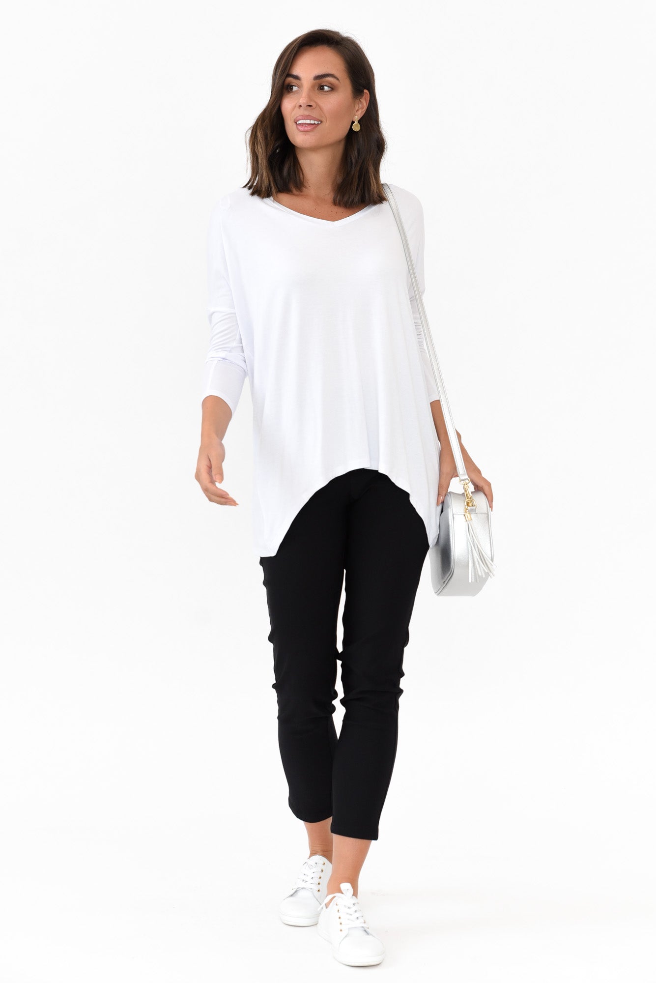 Olympia Black Straight 7/8 Pant