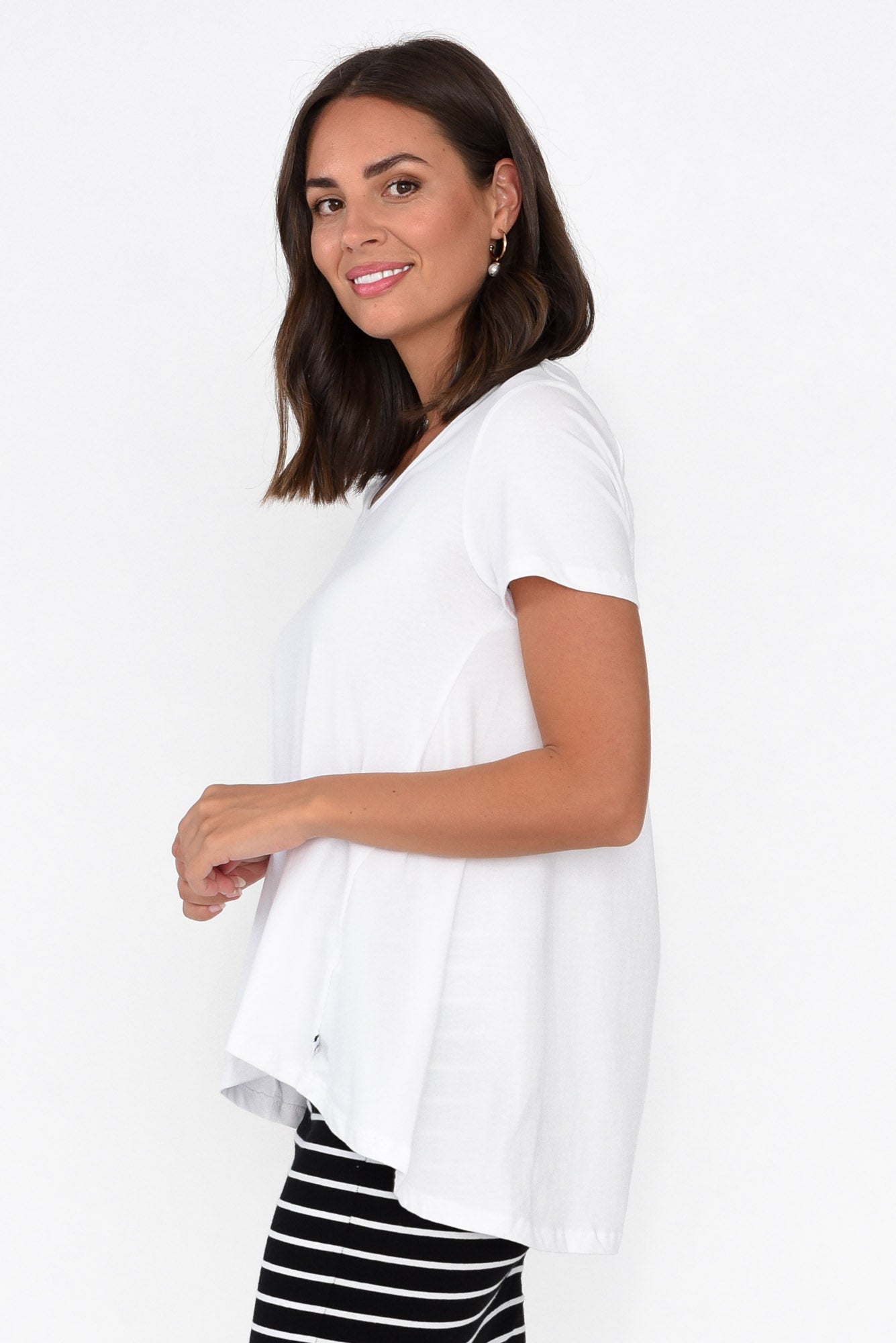 Montreal White Cotton Tee