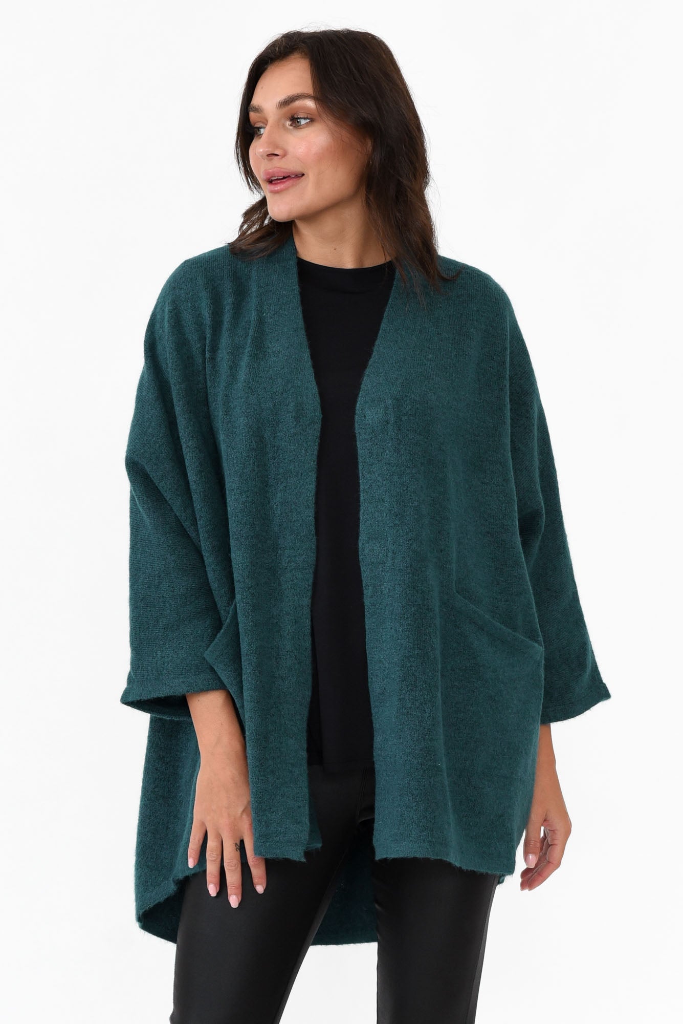 Payten Teal Magnetic Knit Cardigan