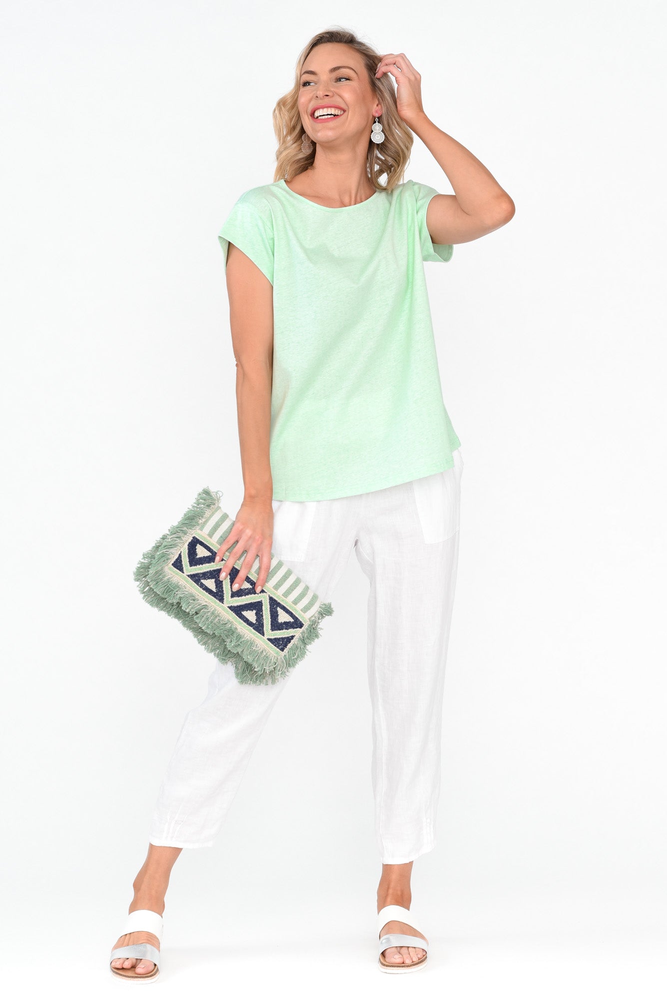 Marlin Green Wash Cotton Tee