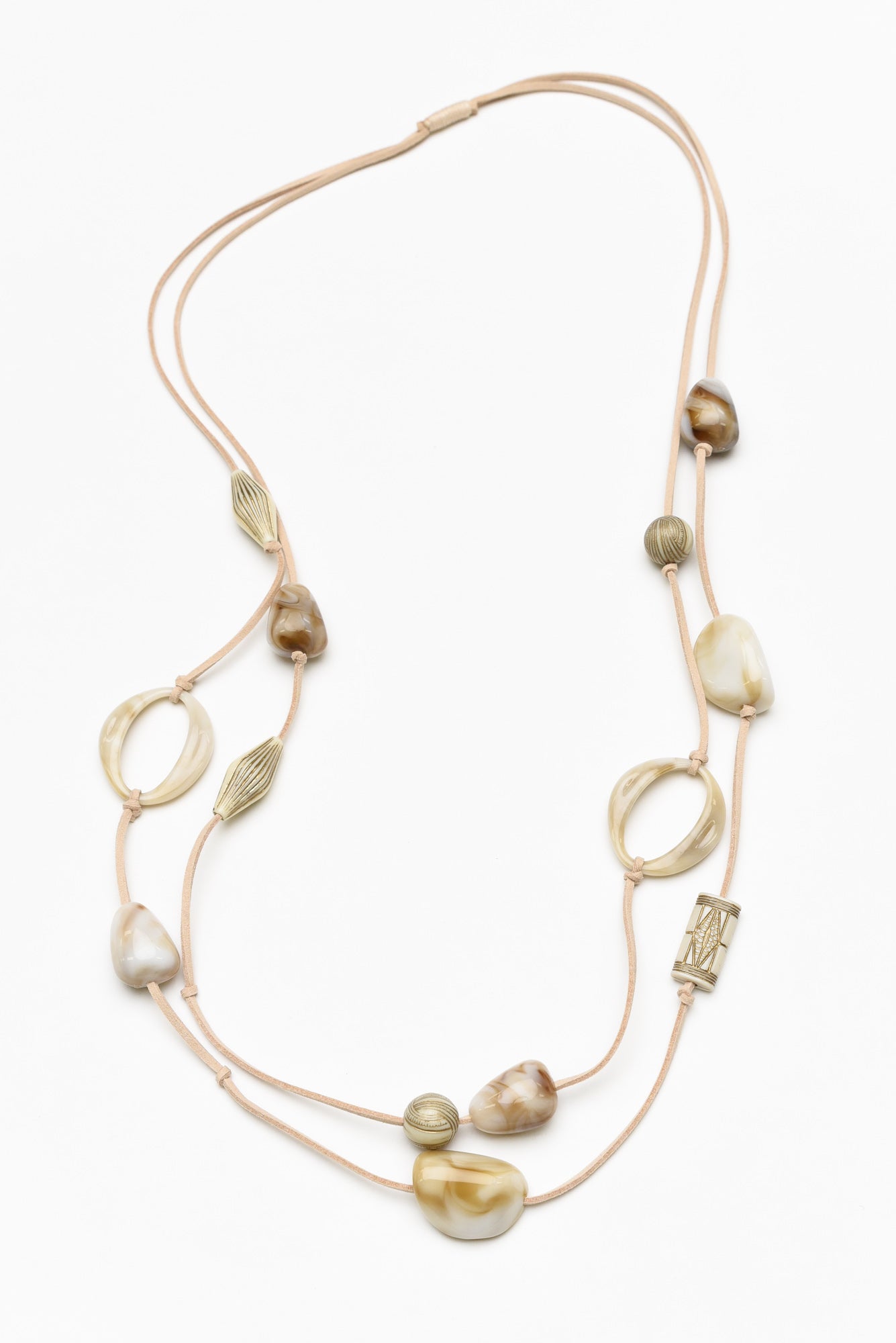 Tiarne Natural Beaded Necklace