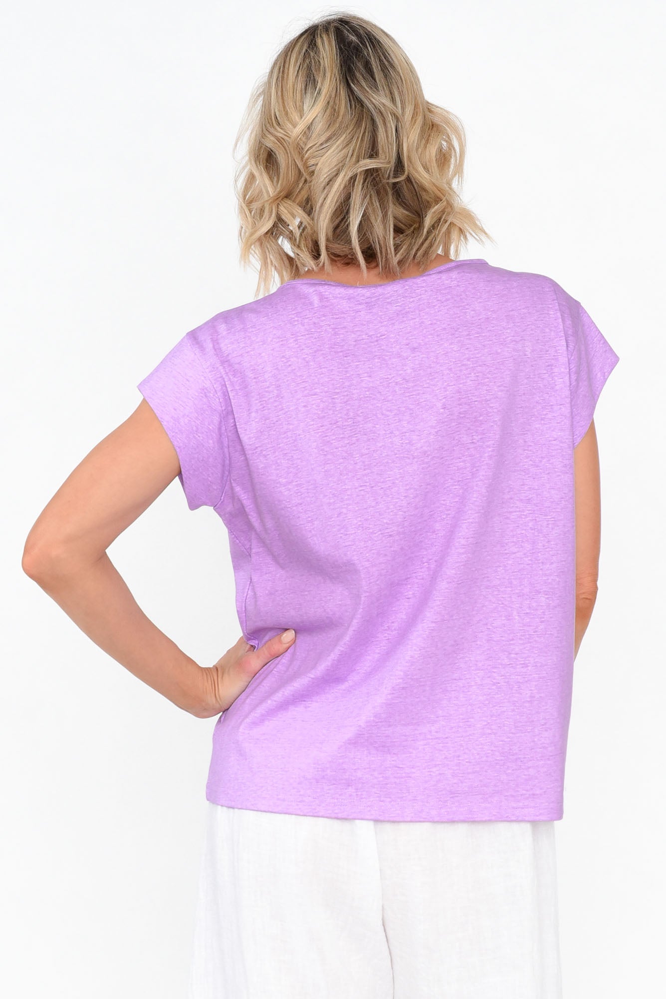 Marlin Purple Wash Cotton Tee