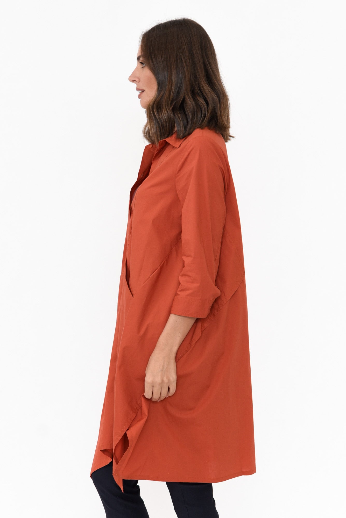 Colson Rust Cotton Tunic