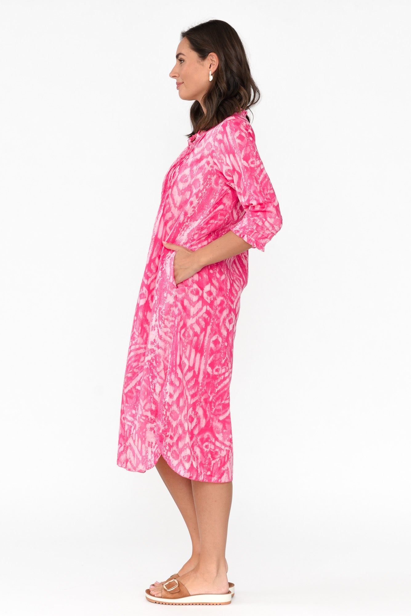 Olympus Pink Geo Organic Cotton Dress