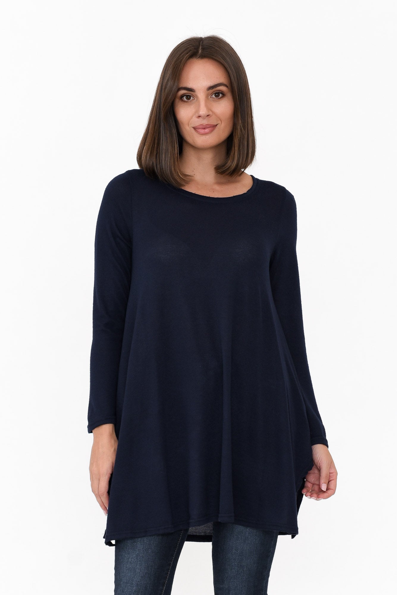 Dylan Navy Knit Tunic