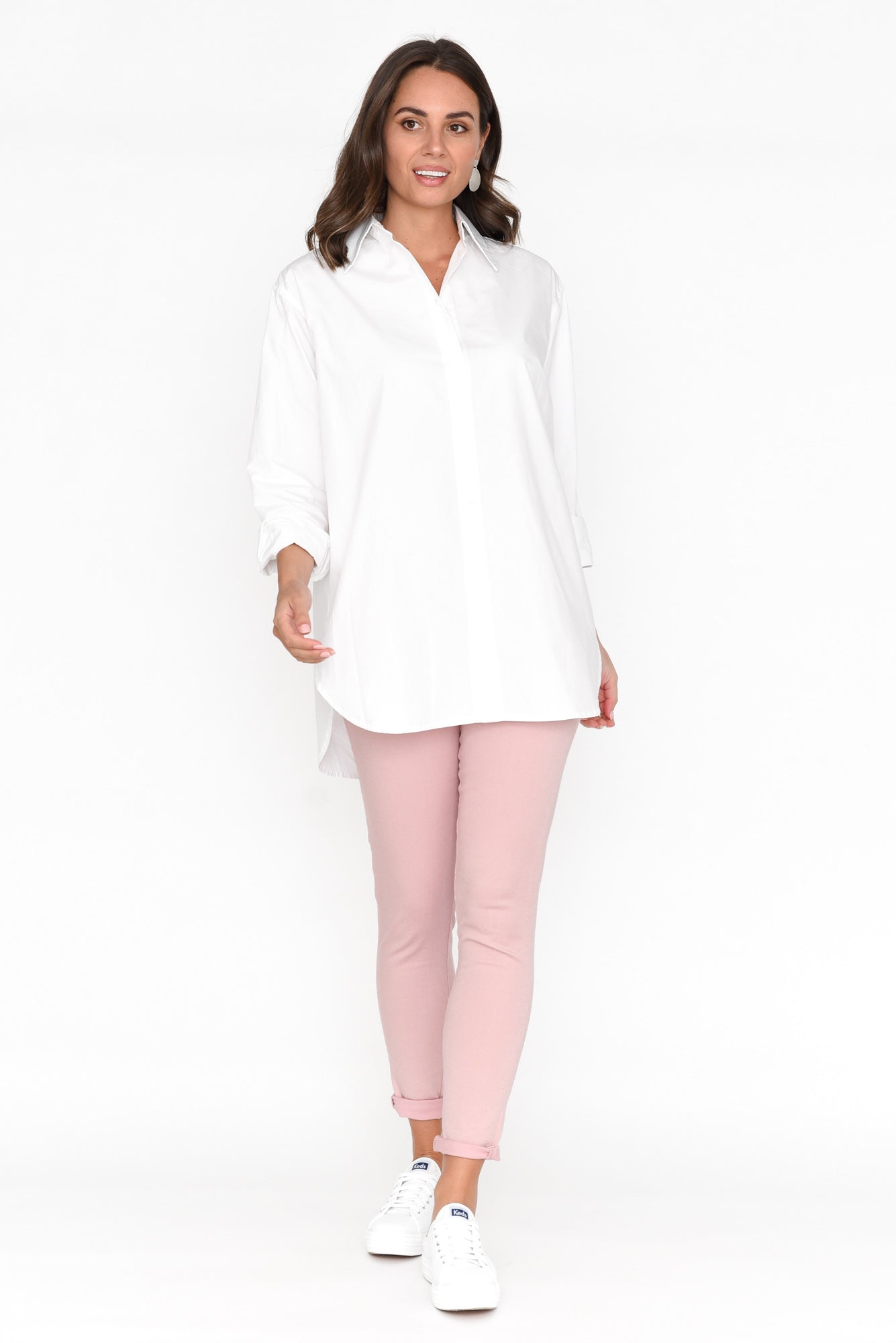 Verdel White Cotton Shirt