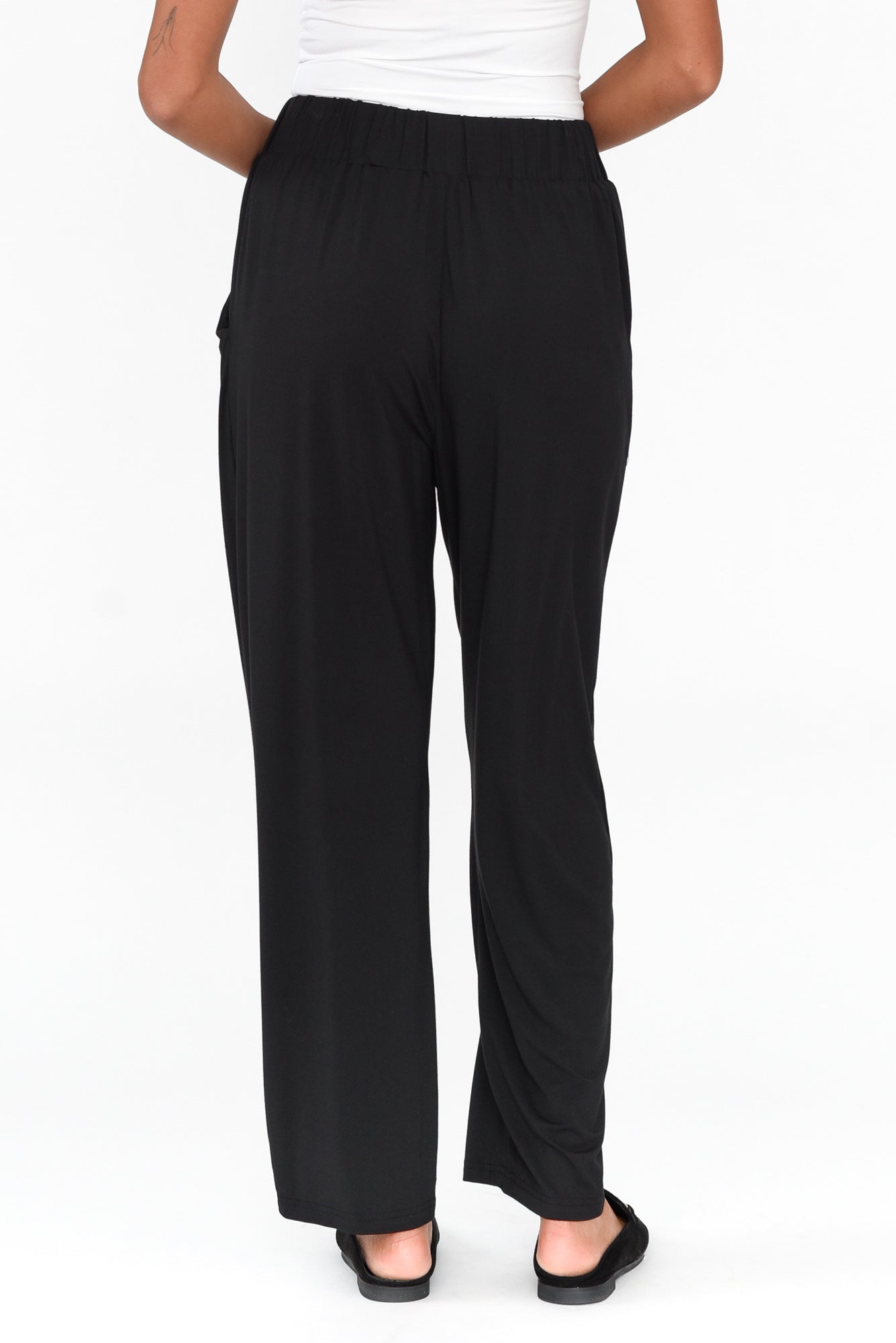 Rosella Black Bamboo Pant