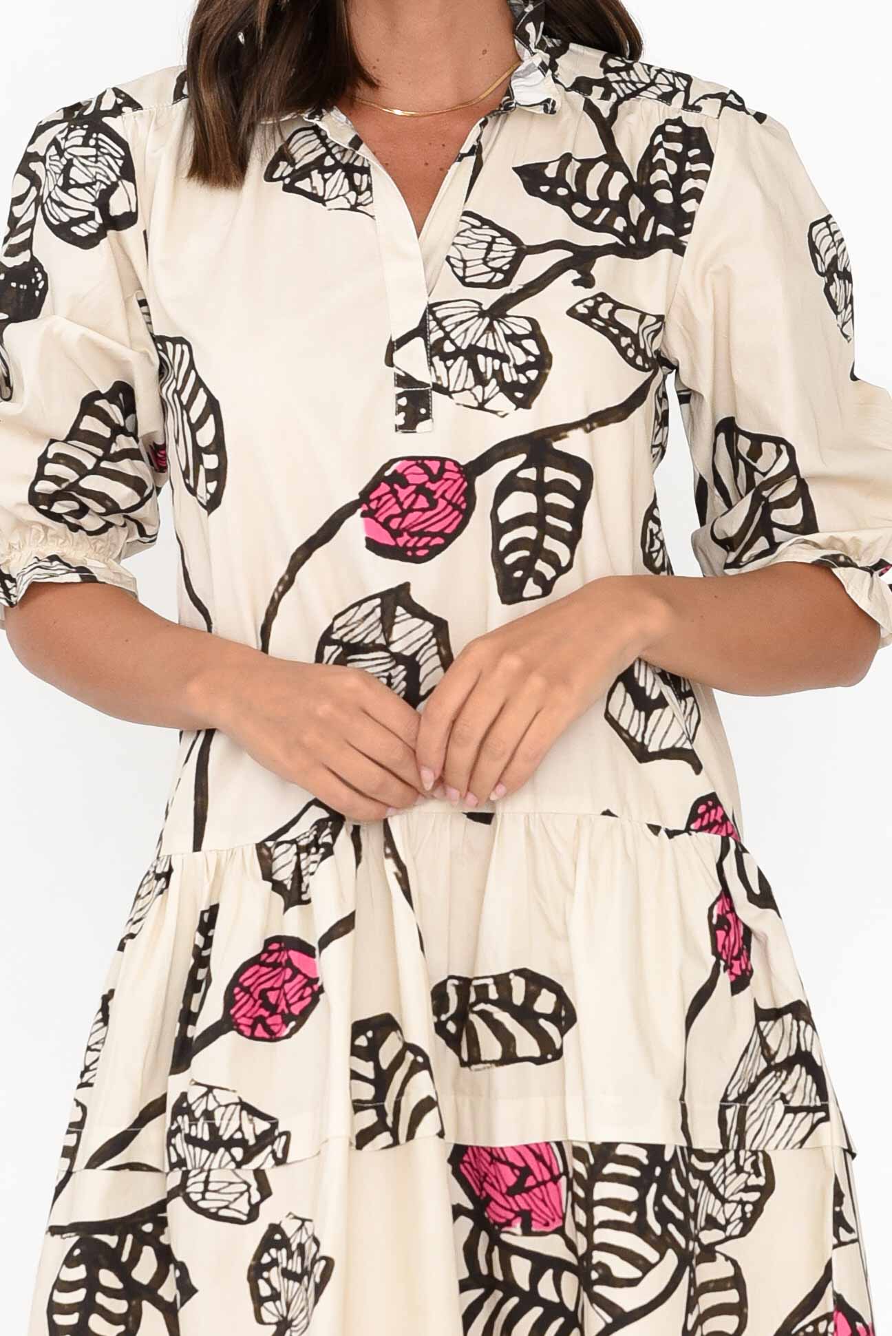 Hayes Desert Rose Cotton Poplin Dress