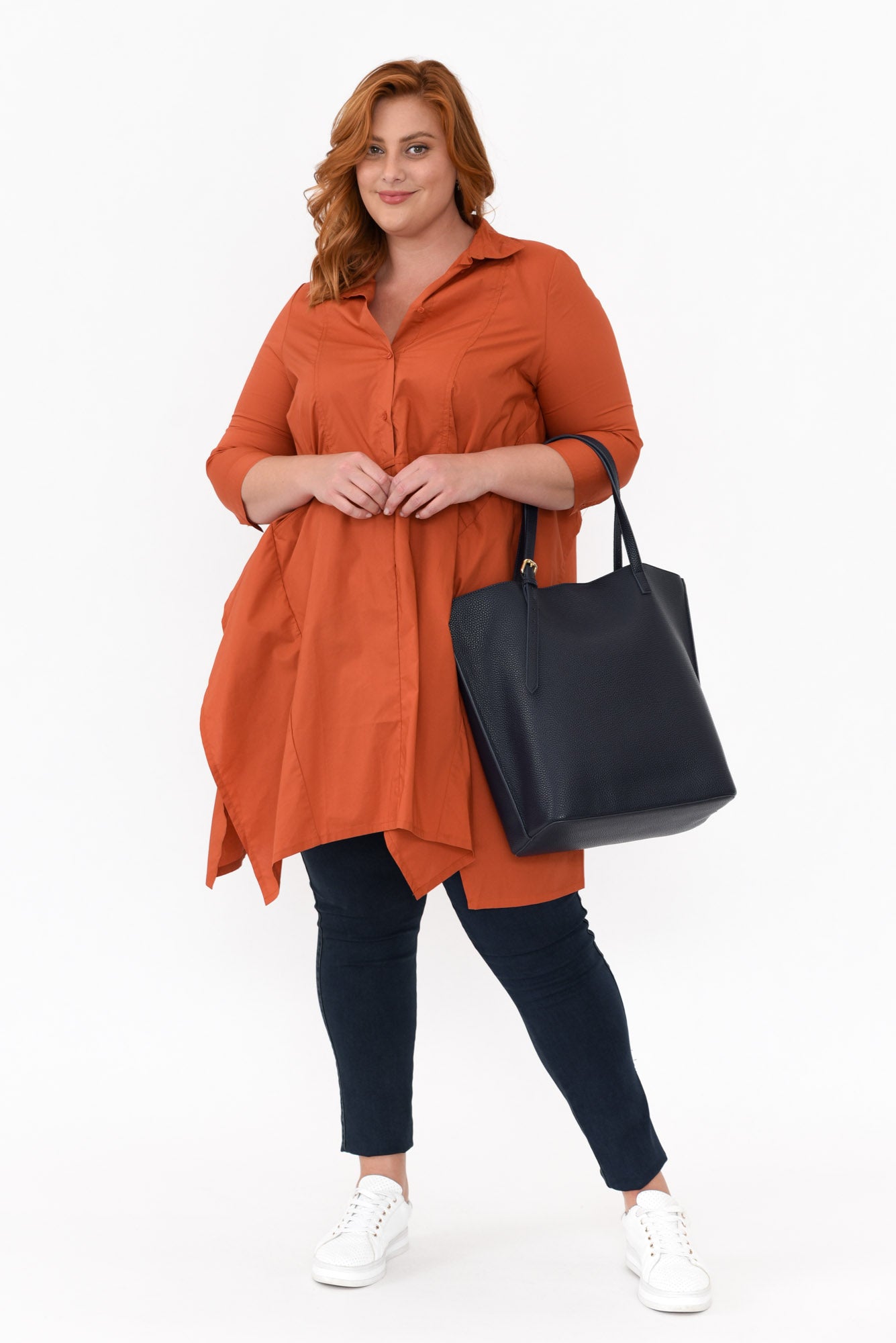 Colson Rust Cotton Tunic