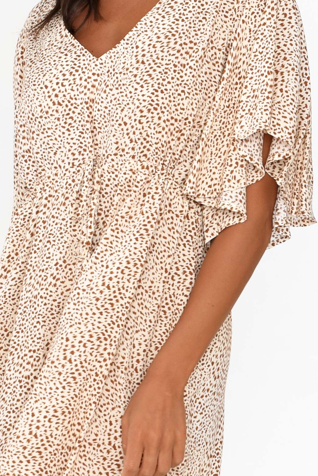 Marianna Brown Animal Pocket Dress