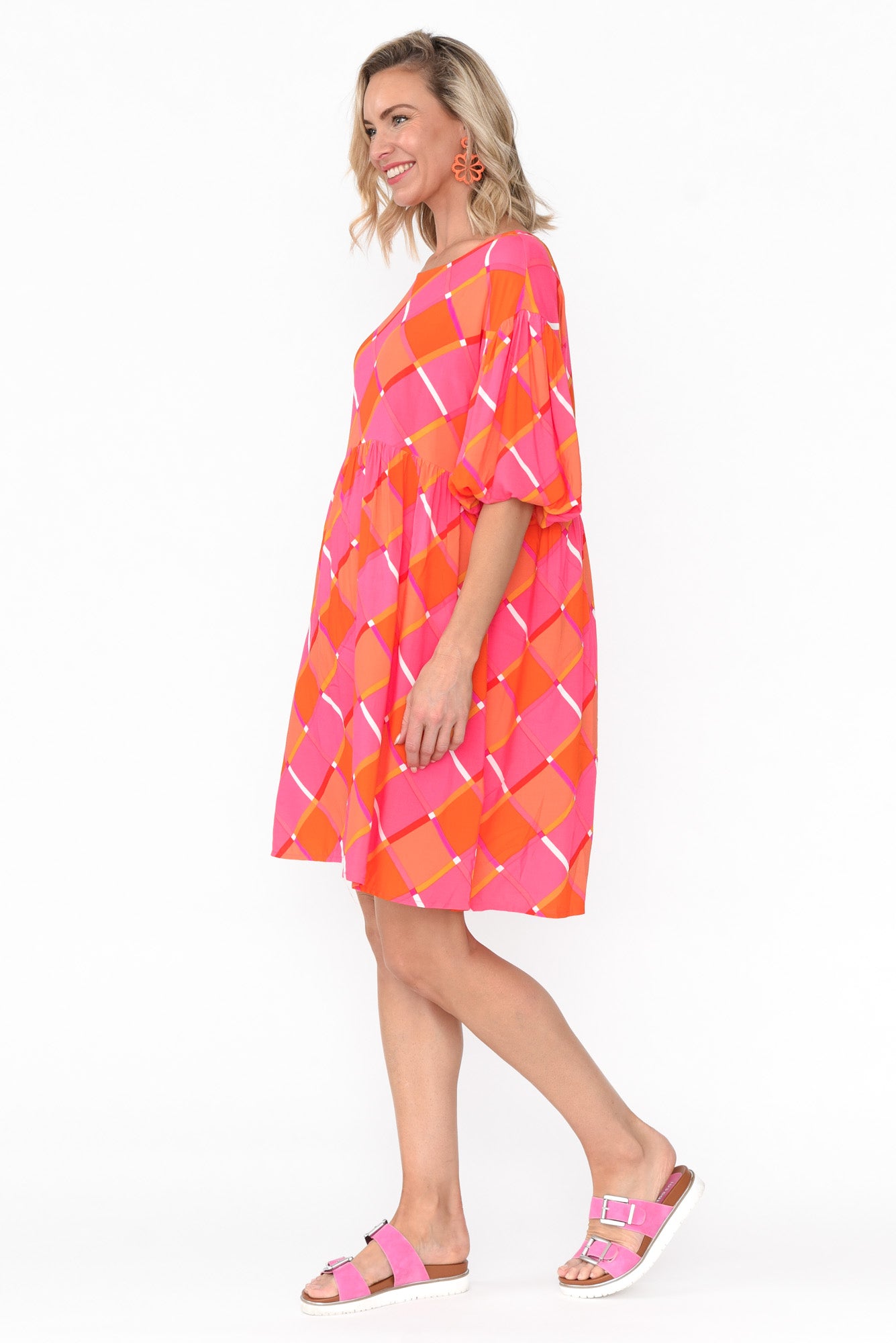 Kylo Pink Geometric Dress