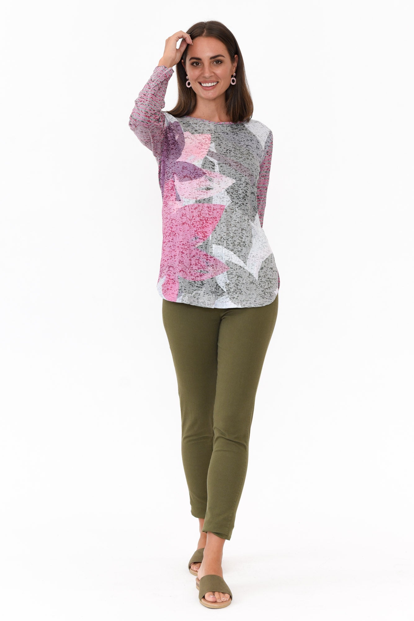Noah Purple Flower Cotton Top