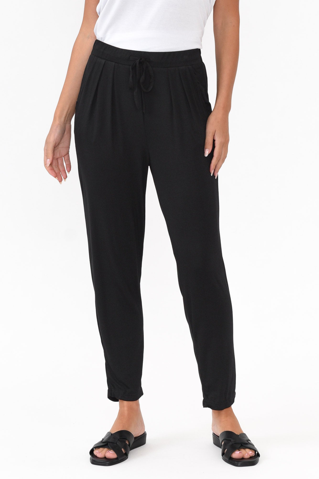 Alabama Black Modal Straight Leg Pant