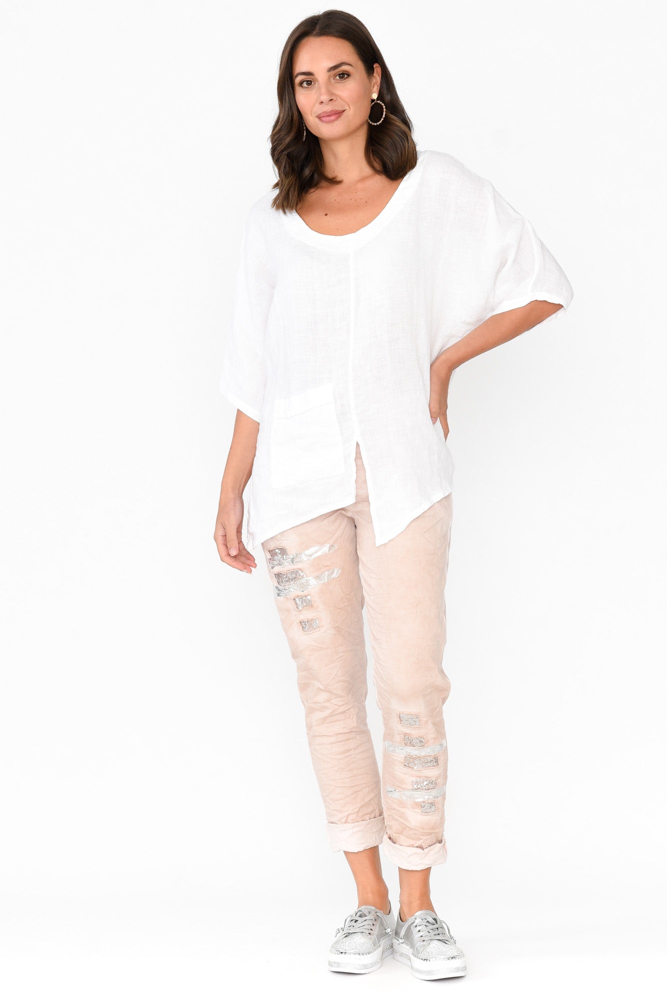 Lexus Pink Foil Stretch Pant