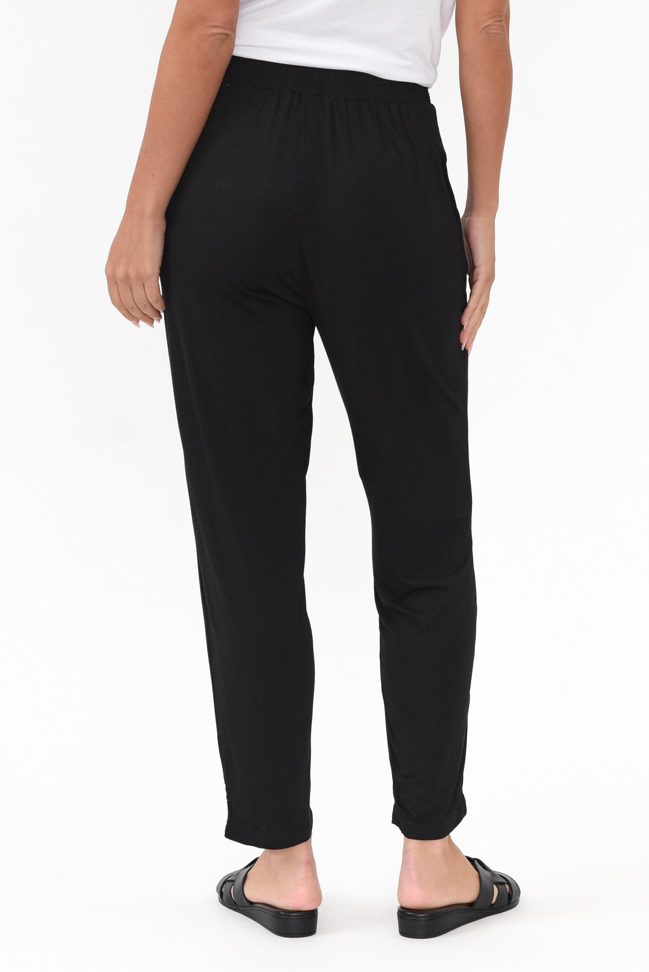Alabama Black Modal Straight Leg Pant