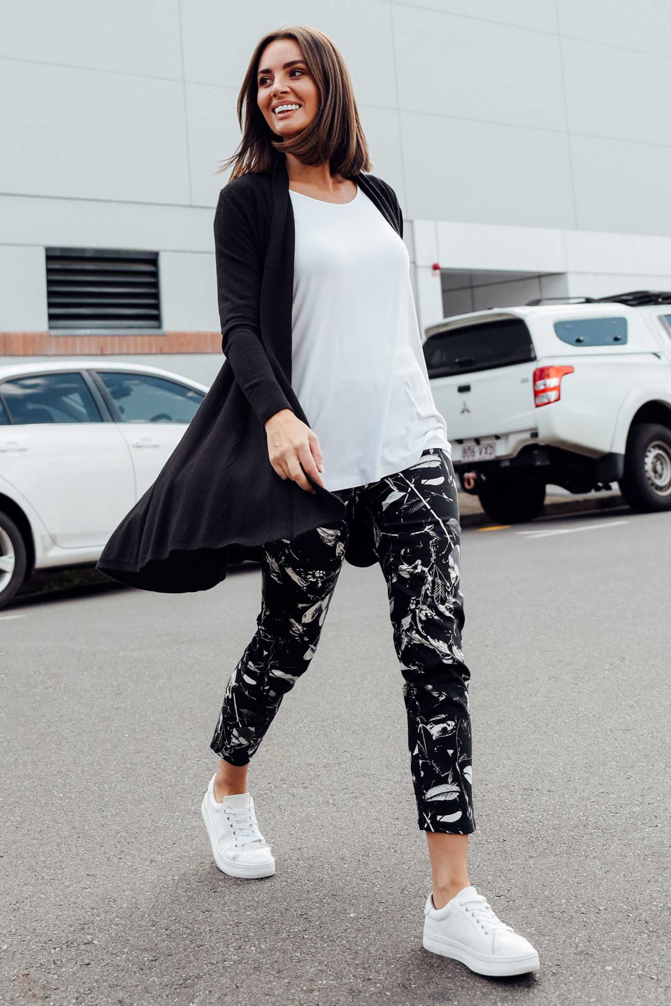 Kansas Black Knit Cardigan