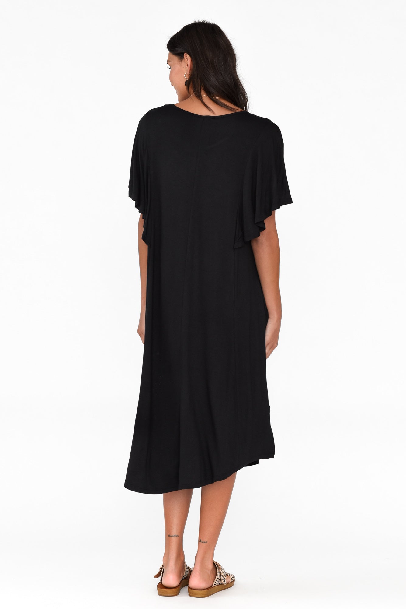 Tahiti Black Frill Dress
