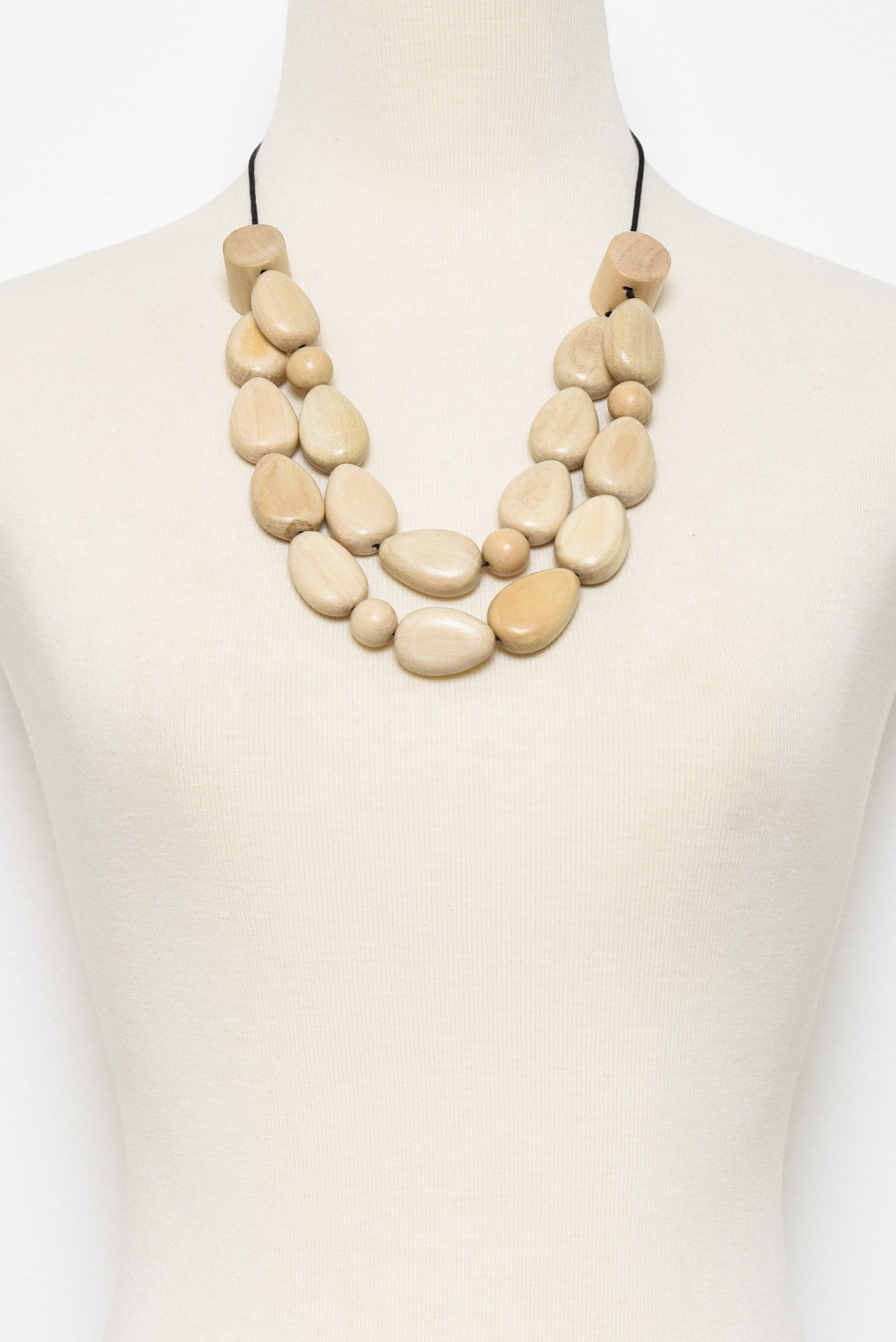 Gerbino Natural Beaded Necklace