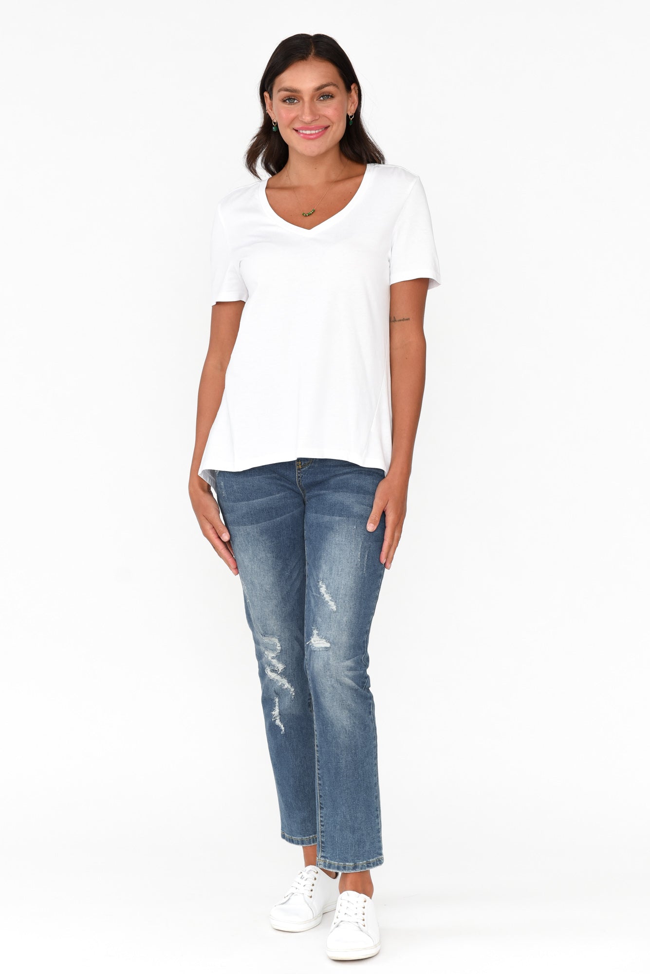 Luella White Cotton Tee
