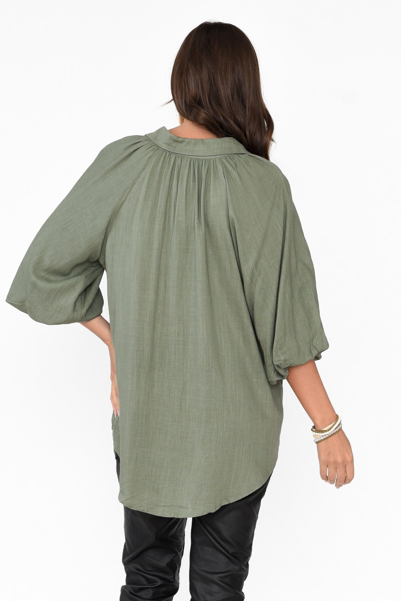 Amirah Khaki Button Up Shirt