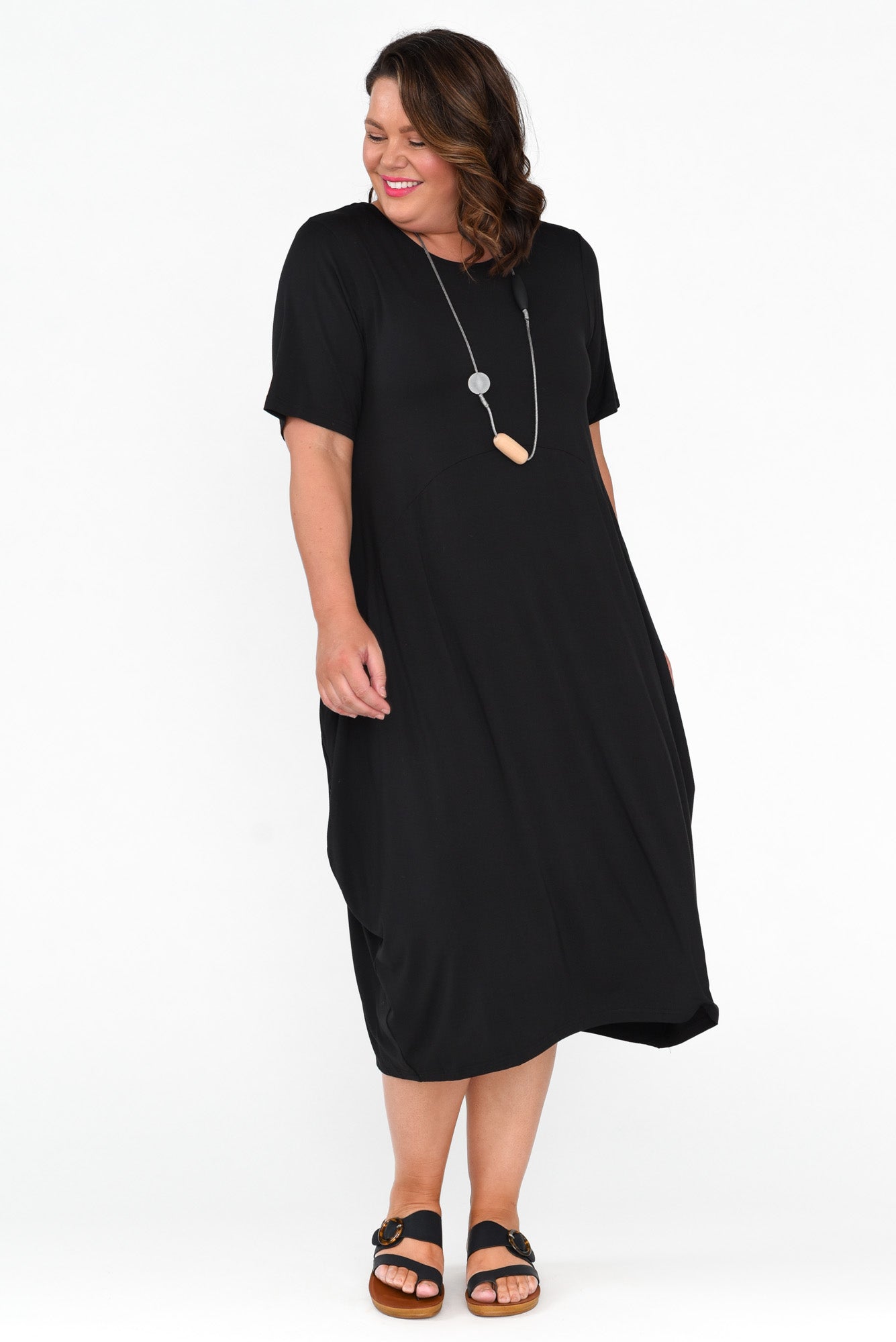 Samiya Black Bamboo Dress