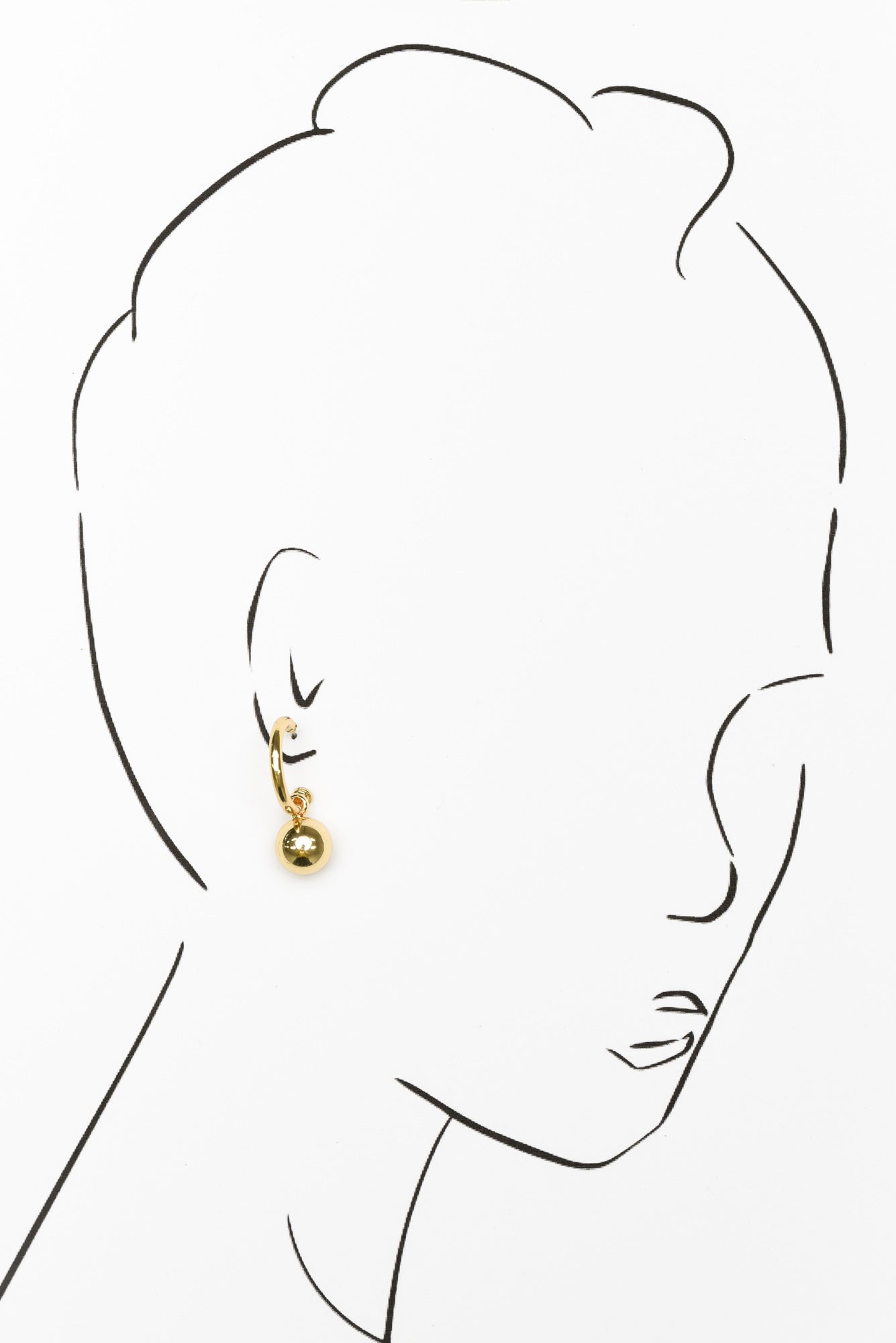 Maisel Gold Hoop Earring