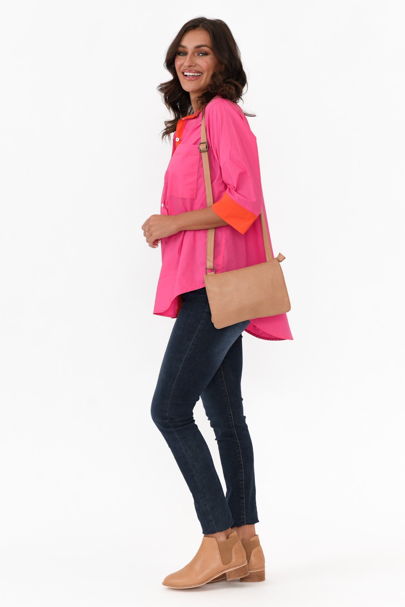 Kingsley Hot Pink Cotton Shirt