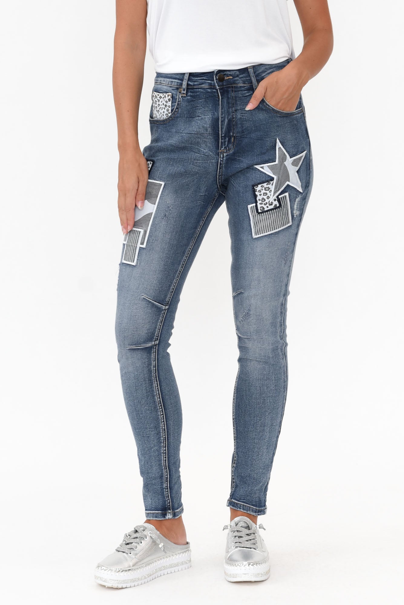 Storm Blue Cotton Patch Jean