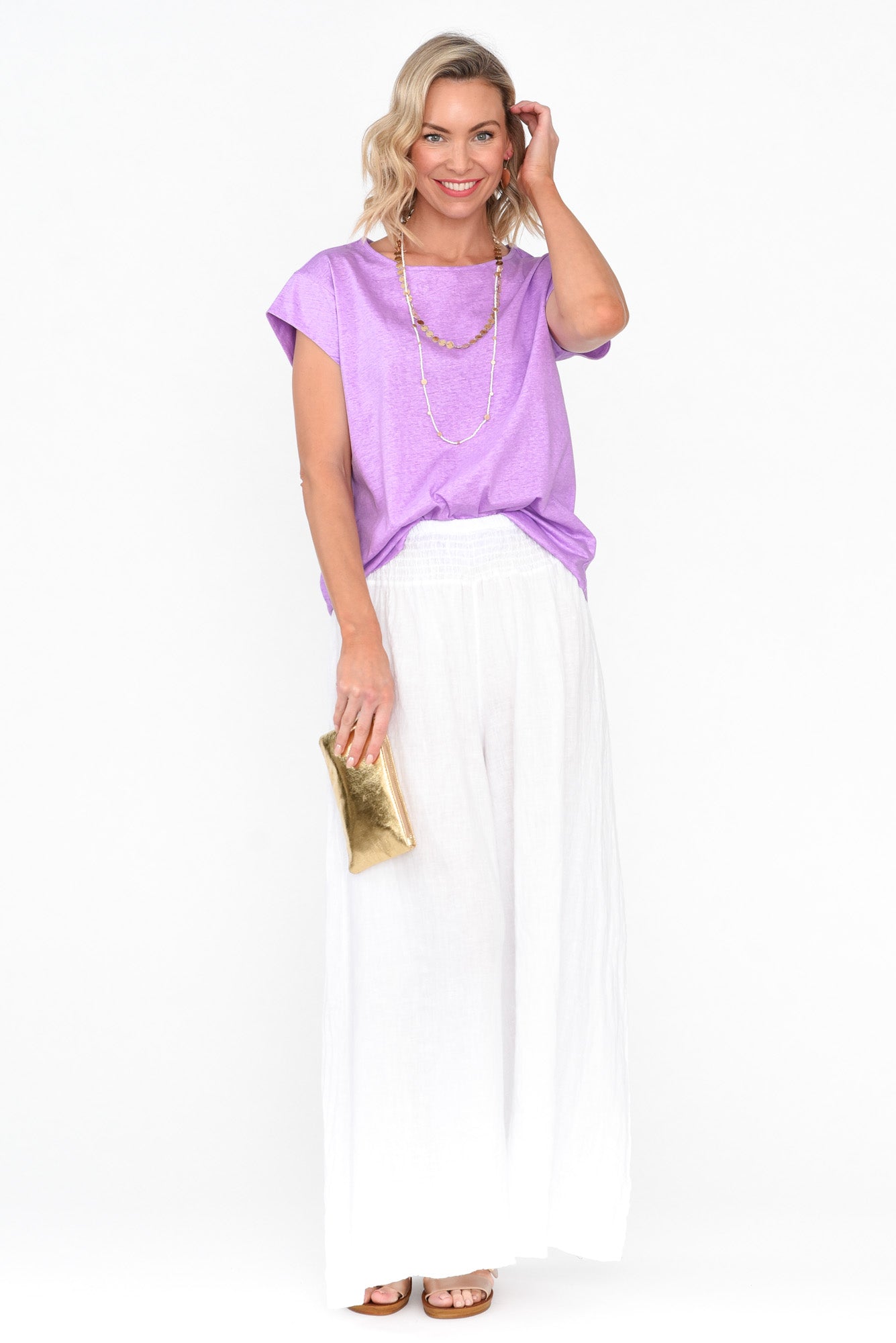 Marlin Purple Wash Cotton Tee