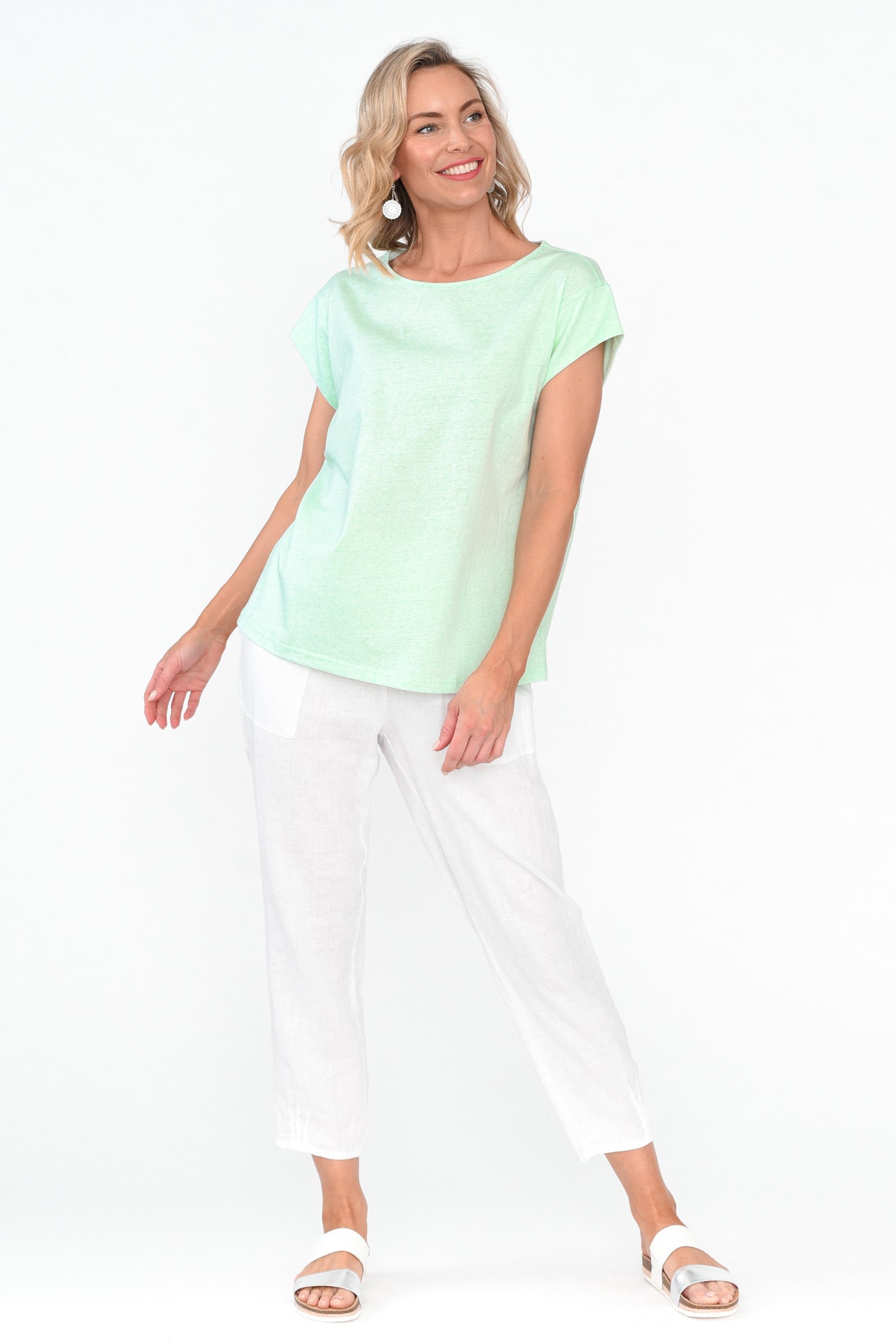 Marlin Green Wash Cotton Tee